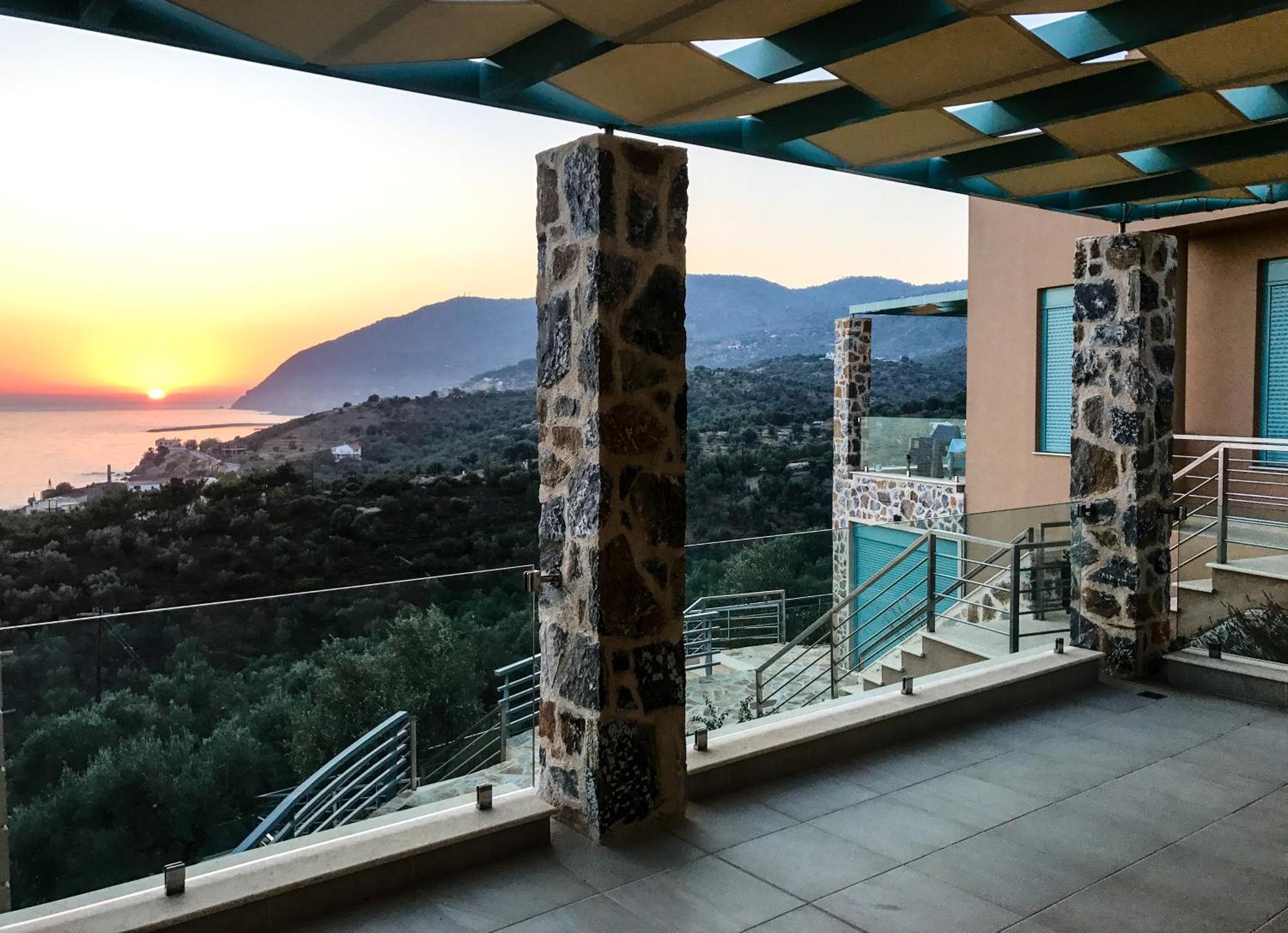 Ouzo Panoramic Houses 1, With Private Pool Plomari Buitenkant foto