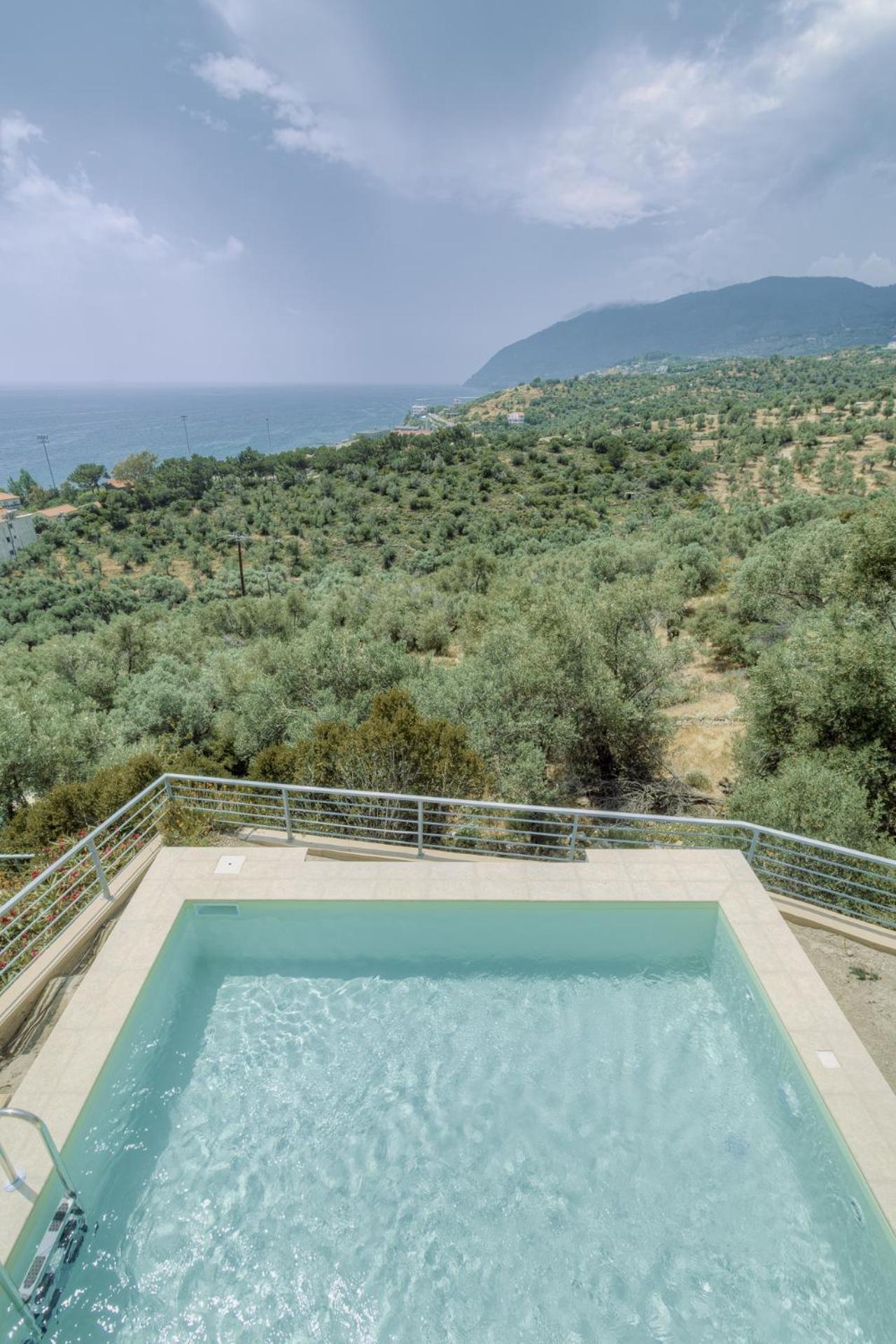 Ouzo Panoramic Houses 1, With Private Pool Plomari Buitenkant foto