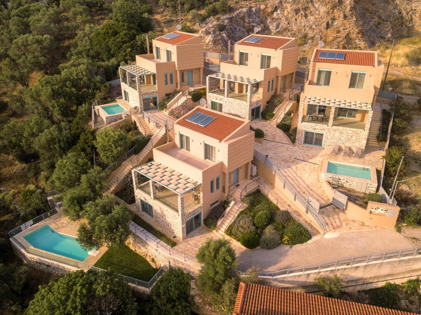 Ouzo Panoramic Houses 1, With Private Pool Plomari Buitenkant foto
