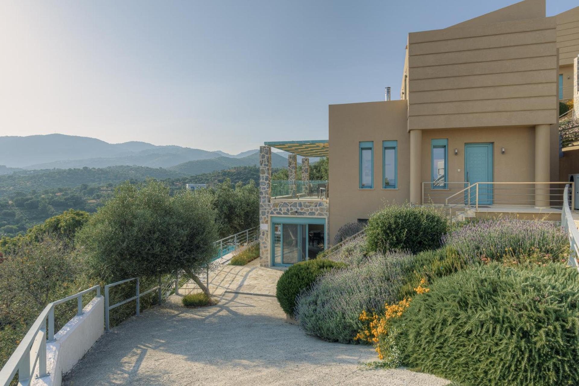 Ouzo Panoramic Houses 1, With Private Pool Plomari Buitenkant foto